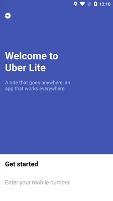 Uber Lite android App screenshot 0